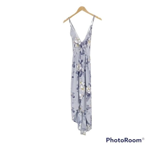 ASTR Floral Ruffle Surplice High Low Maxi Dress - M - Picture 3 of 6